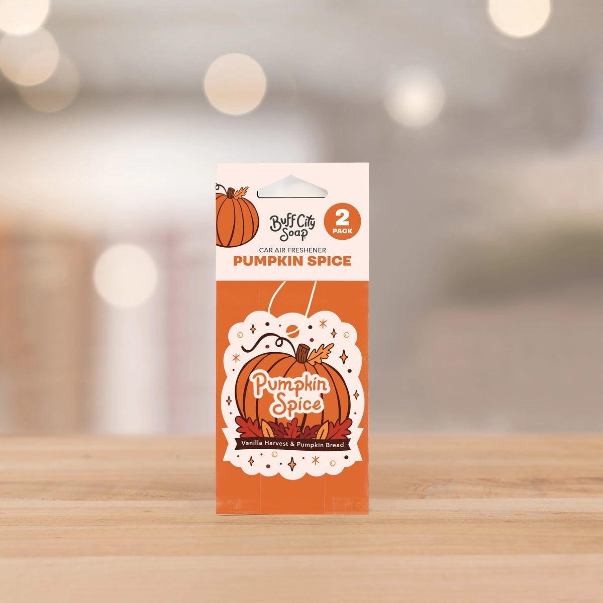 Pumpkin Spice 2-Pack Car Air Freshener